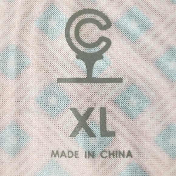 Caddy Cart Golf Polo Shirt Mens Extra Large XL Red Blue Patriotic USA Flag - Picture 11 of 13